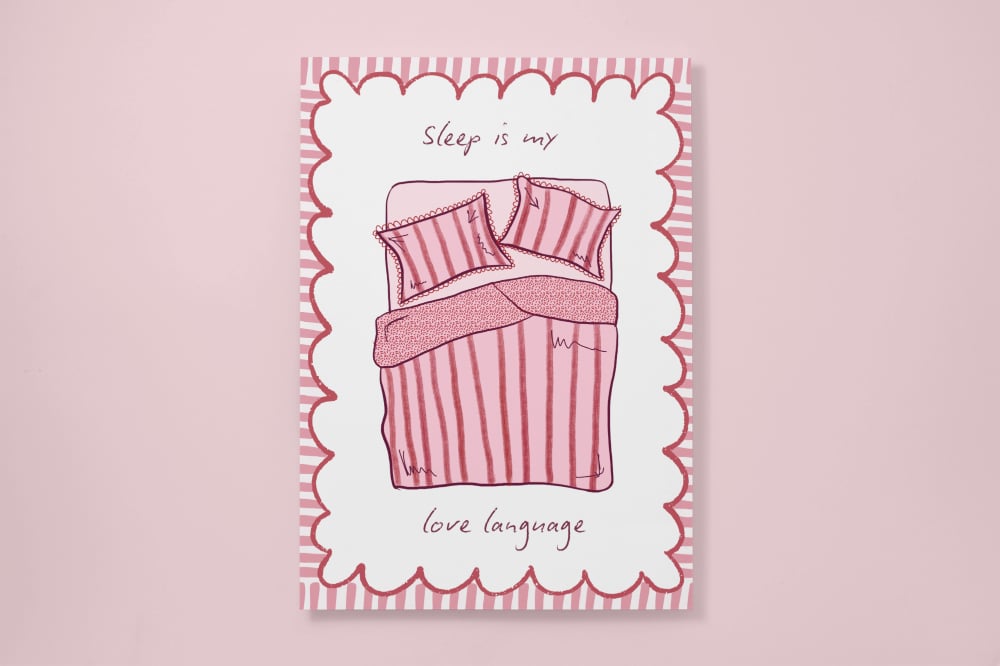 "Sleep Is My Love Language" (Pink)