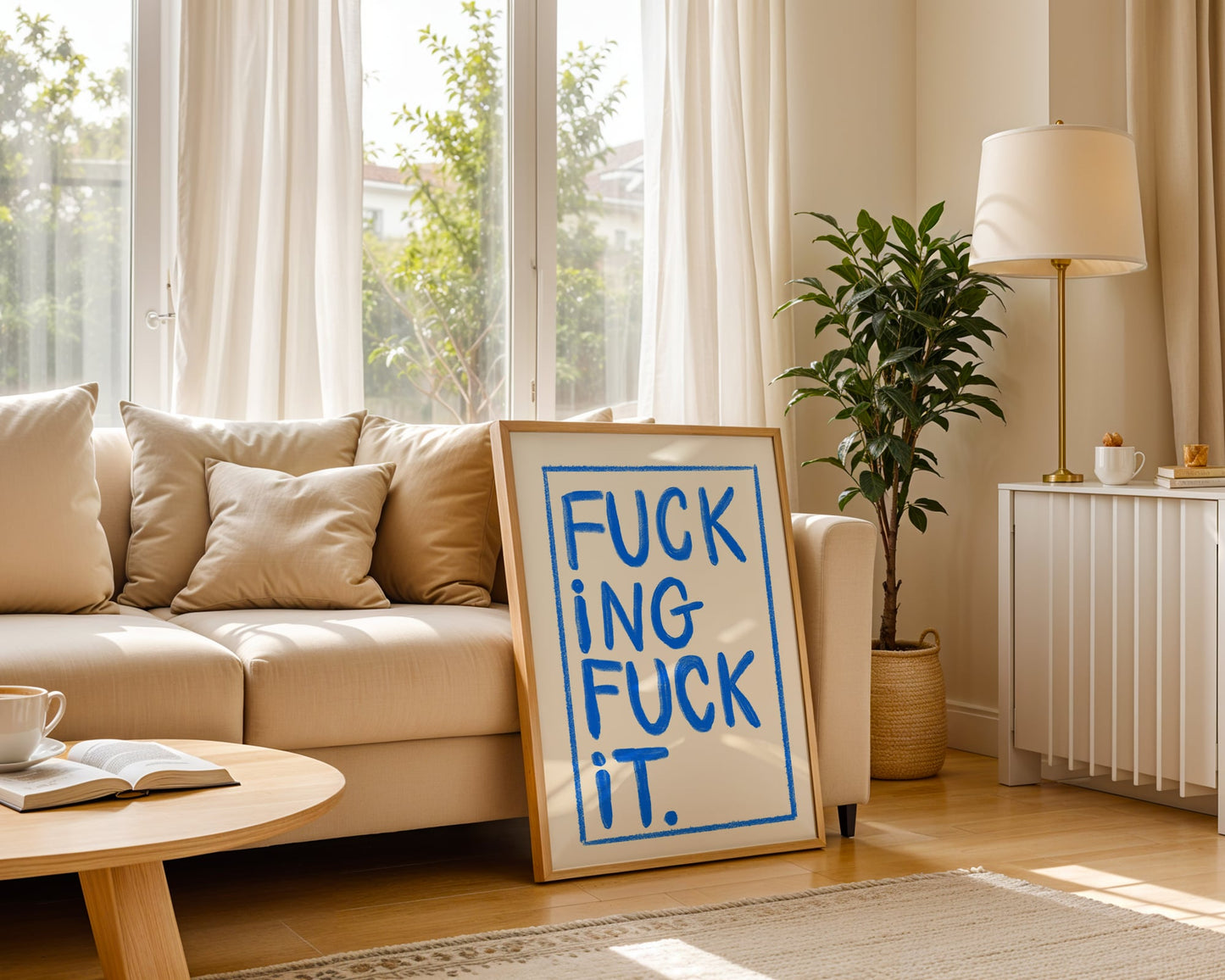 "F*cking F*ck It"- Blue & Cream