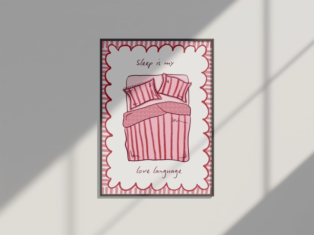"Sleep Is My Love Language" (Pink)